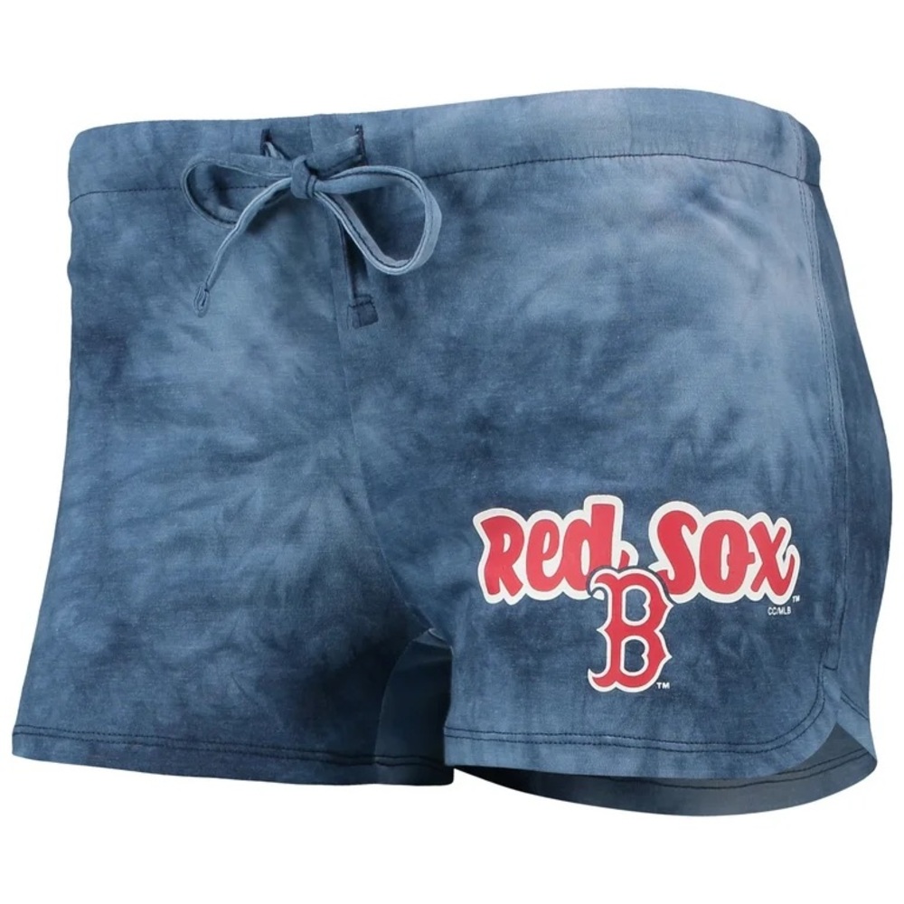 Boston Red Sox Concepts Sport Women's Tie Dye Blue Shorts Small